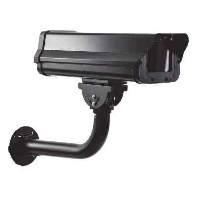 Gabinete Antivandálico(IK10) / Uso en Exterior (IP66) / Compatible con Cualquier Cámara Tipo Box (Professional) / Brazo de Acero Color Negro