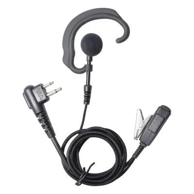Micrófono Audífono de Solapa Estilo Gancho / CABLE FIBRA TRENZADA KEVLAR ULTRA RESISTENTE Pararadios GP300/SP50/P1225/PRO3150/EP450/EP350/MAG ONE/RDU2020/XV2600 y TC-500/518/600/610/620/700/1600/700EX
