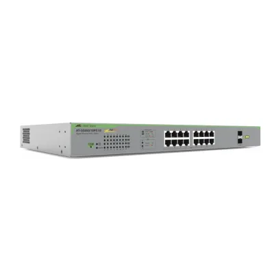 Switch PoE+ Gigabit WebSmart de 16 puertos 10/100/1000 Mbps (2 x Combo) + 2 puertos gigabit SFP (Combo), 185 W