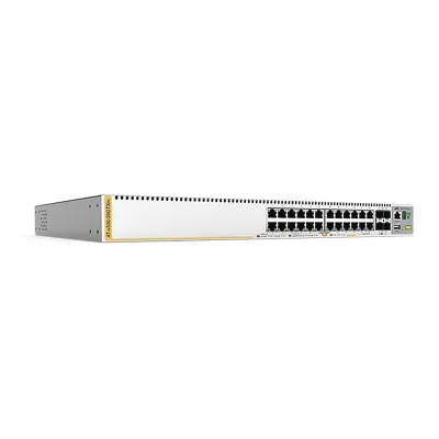 Switch Stackeable Capa 3, 20 puertos 10/100/1000 Mbps + 4 x 100M/1G/2.5/5G-T + 4 puertos SFP+ 10 G, fuente redundante