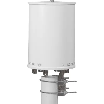 Antena Omnidireccional Doble Banda 8 dBi / Conector 4 x N Hembra / Frecuencia 2400-2500 MHz y 5150-5850 MHz / Polarización Vertical / Ganancia 8 dBi / Ancho de Haz Horizontal 360° / Ancho de Haz Vertical 17° / VSWR 1.5 Máx / Impedanc