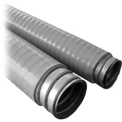 Tubo Flexible tipo Liquidtight de 1 1/4" (32 mm) / Acero + Forro PVC / Rollo de 20 Metros.