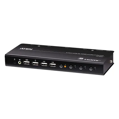 Switch KVMP USB HDMI 4witch KVM HDMI 4 Puertos | 4K DCI | USB 2.0 | Hotkeys | Video DynaSync | Plug & Play