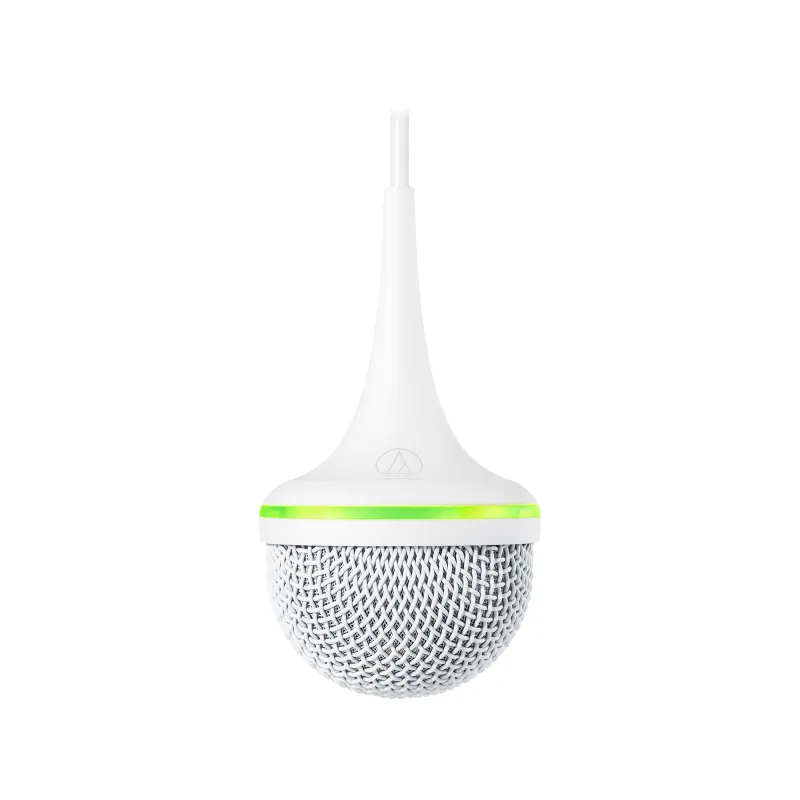 Array microfono colgante de 360 con 4 capsulas direccionables y anillo LED indicador de estado programable