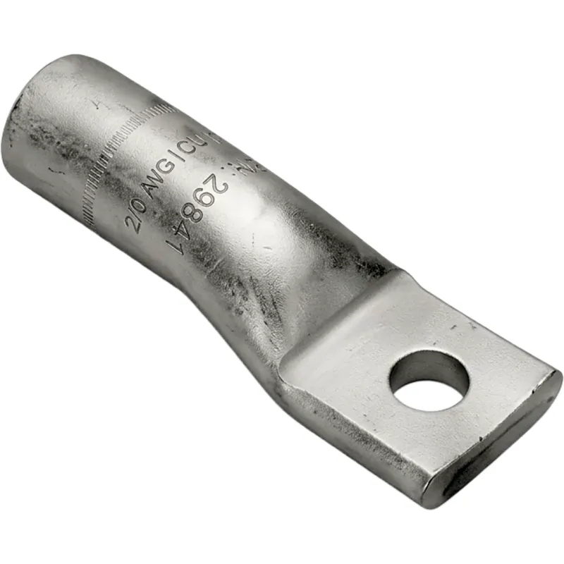 Terminal de Compresión de Aluminio para Cable 4/0 AWG / 1 Orificio para Perno de 1/2" (12.7 mm) / AL9CU / 35 kV / HYLUG™ / Relleno con Inhibidor de Óxido.