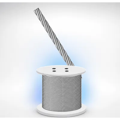 Rollo o carrete de 50 Metros de Retenida de 1/4" de Alta Resistencia, Galvanizado clase A.