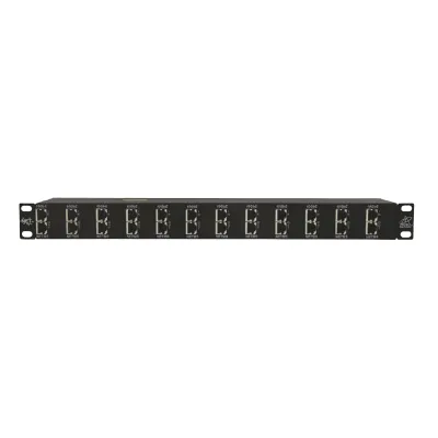 Protector Rack 12 Puertos / RJ45 / 10 GbE / PoE y PoE+ / CAT5e CAT6 CAT6A