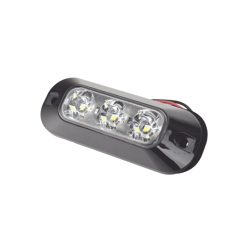 Luz Auxiliar de 3 LED, Blanco, Lente Transparente