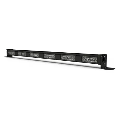 Barra Directora de Trafico de 6 Modulos con 8 LED, 48 LED, Ambar, 29 Pulgadas, Conexión Por Cableado