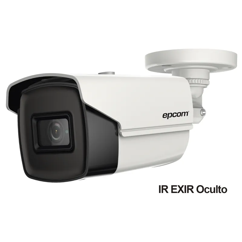 Bala TURBOHD 4K (8 Megapixeles) / Gran Angular 102º / Lente 2.8 mm / Exterior IP67 / IR EXIR 60 mts / dWDR