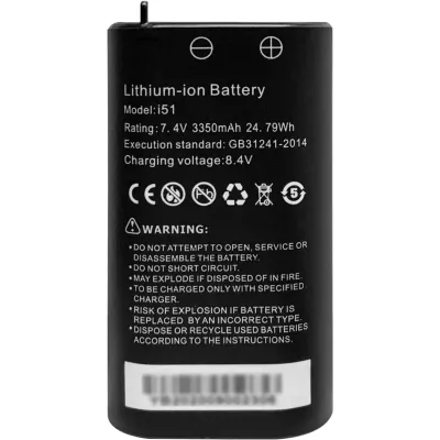 Batería Li-ion para tester de Video | Compatible con TPTURBOLITE y TPTURBOLITE (8K) | 7.4 V CC | 3350 mAh | 24.79 Wh | Voltaje de Carga 8.4 Vcc | 115 g (0.25 lb) | 74x38x21 mm (2.91x1.49x0.82 in) | Norma GB31241-2014.