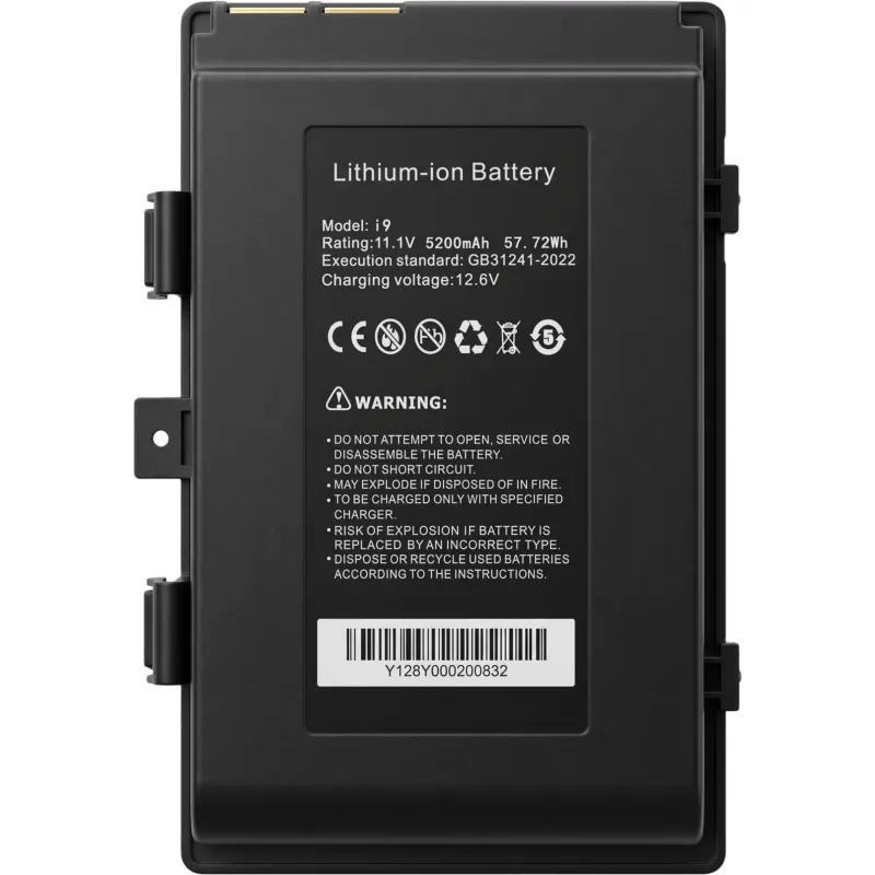 Batería Li-ion para tester de Video | Compatible con TPTURBO8K(BT) | 11.1 VCC 5200 mAh 57.72 Wh | Voltaje de Carga 12.6 VCC | Dimensiones 127x80x20 mm (5x3.14x0.78 in) | Peso 115 g (0.25 lb) | Estándar GB31241-2022
