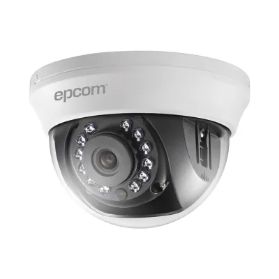 Domo TURBOHD 1 Megapixel (720p) / Gran Angular 92° / Lente 2.8 mm / Híbrida / IR Inteligente 20 mts / Interior