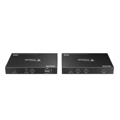 Kit extensor KVM (HDMI y USB) hasta 70 metros | Resolución 4K @ 60 Hz | Cat 6, 6a y 7 | IPCOLOR | CERO LATENCIA | HDR10 | Salida Loop | Puerto S/PDIF | Uso 24/7 | Transmite el Video y Controla tu DVR vía USB a distancia.