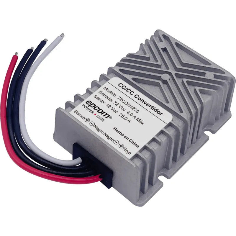 Convertidor de CD-CD / 20-90 Vcc de entrada / 12 Vcc de salida / 25 Amp Continuos