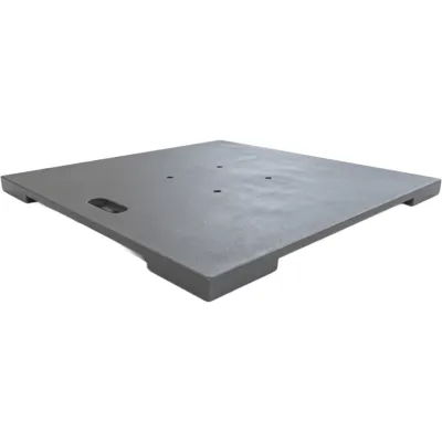 BASE DE TRUSS AUTO SOPORTADA 76 CM POR LADO X 1 CM DE ANCHO MÁS 4 PATAS SOLDADAS DE 12 CM | ACERO | PARA TRUSS 30 X 30 CM TIPO AMERICANA