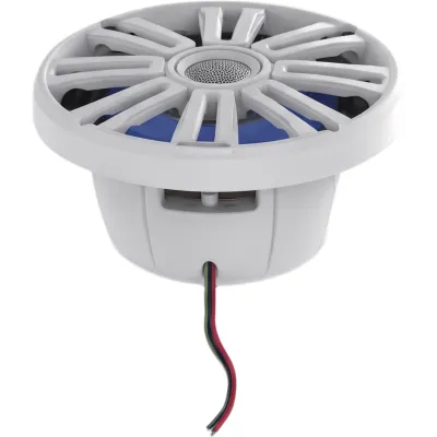 Bocina Marina Blanca 6.5" con Iluminación RGB | 25W | 4 Ohms | Tweeter Domo de Aluminio | Resistente al Agua y Rayos UV