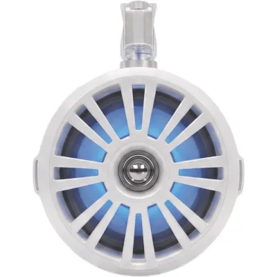 Bocina Marina Blanca de 8" | 100W RMS | Woofer Cono PP | Tweeter Domo de Titanio 1" | Resistente al Agua y Rayos UV | Alta Fidelidad Externa