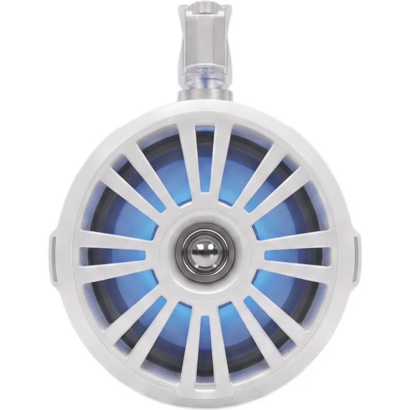 Bocina Marina Blanca de 8" | 100W RMS | Woofer Cono PP | Tweeter Domo de Titanio 1" | Resistente al Agua y Rayos UV | Alta Fidelidad Externa