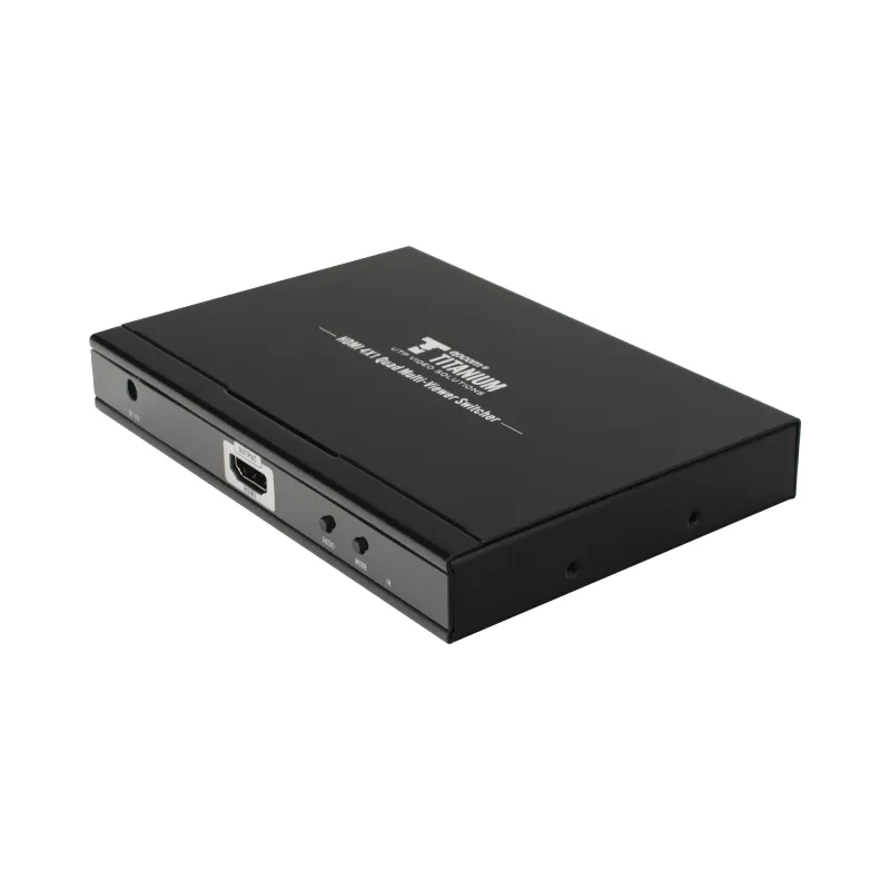 MATRICIAL DE VIDEO HDMI 4X1 (Divisor) | 4 Entradas a 1 Salida HDMI | 1080p @ 60Hz | Diferentes modos de Display | Pantalla completa, Modo Dual, Modo Quad | Conmutación por Botón o Control Remoto | Botón de Control de audio