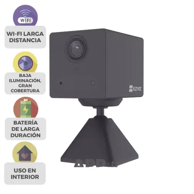 Mini Cámara IP Wi-Fi / Con Batería Recargable (Cero Cables) / 2 Megapíxel / Uso en Interior / Audio de Dos vías / Grabación en la Nube / Base Magnética Para Adherirla a Superficies Metálicas