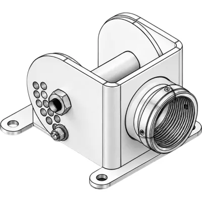 Soporte para Tubo Vertical (Vertical Pipe Mount) / Rosca NPT 1.5 Pulgadas / Patrón VESA 100 x 100 mm / Suspensión de Bocina DML500 / Instalación en Techo Tipo Proyector
