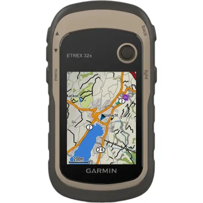 GPS Portátil eTrex 32x Outdoor / Pantalla TFT Transflectiva 2.2 Pulgadas / Resolución 240x320 Pixeles / Brújula 3 Ejes / Altímetro Barométrico / GPS + GLONASS / 8 GB Memoria / IPX7 / Compatible ANT+