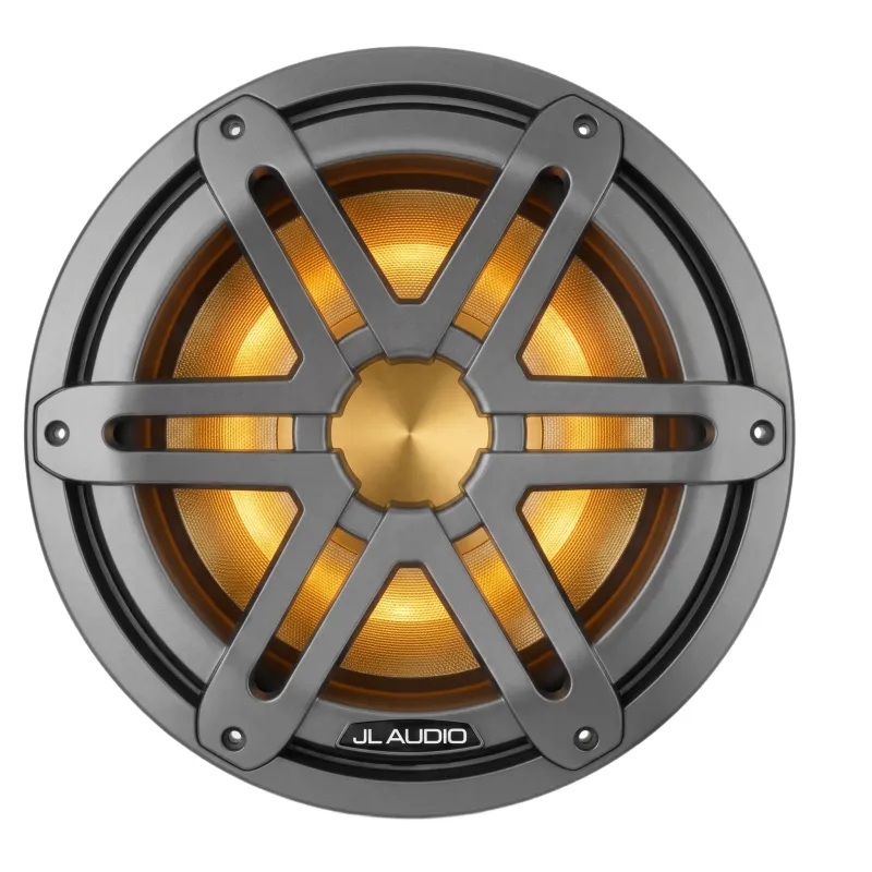 JL Audio M3 / Subwoofer Náutico / 10 pulgadas / Serie M3 / LED Integrado / Rejilla Deportiva Gris / JL Audio