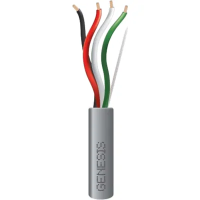 Bobina de 305 m (1000 ft) / Cable para Alarma 4x18 AWG / Riser / Gris