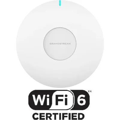 Punto de Acceso y Extensor Wi-Fi 6 AX3000 / 3 Gbps Agregado / MU-MIMO 2x2:2 + 3x3:2 / OFDMA y Beamforming / Cobertura 120 m (393.7 ft) / Gestión Embebida, Cloud y On-Premise / 128 Clientes Concurrentes / Mesh con GWN7062E / Puerto Gigabit