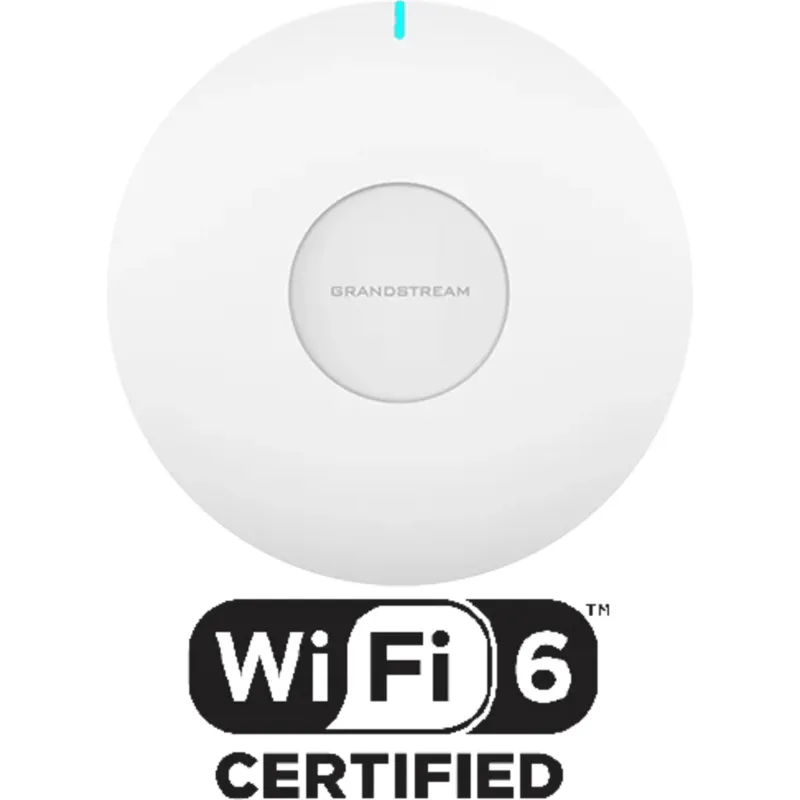 Punto de Acceso y Extensor Wi-Fi 6 AX3000 / 3 Gbps Agregado / MU-MIMO 2x2:2 + 3x3:2 / OFDMA y Beamforming / Cobertura 120 m (393.7 ft) / Gestión Embebida, Cloud y On-Premise / 128 Clientes Concurrentes / Mesh con GWN7062E / Puerto Gigabit