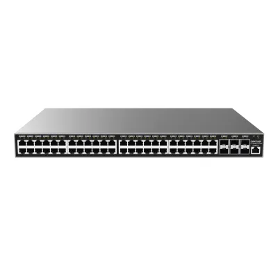 Switch Gigabit PoE+ Administrable / 48 puertos 10/100/1000 Mbps + 6 Puertos SFP+ / Hasta 400W / Compatible con GWN Cloud.