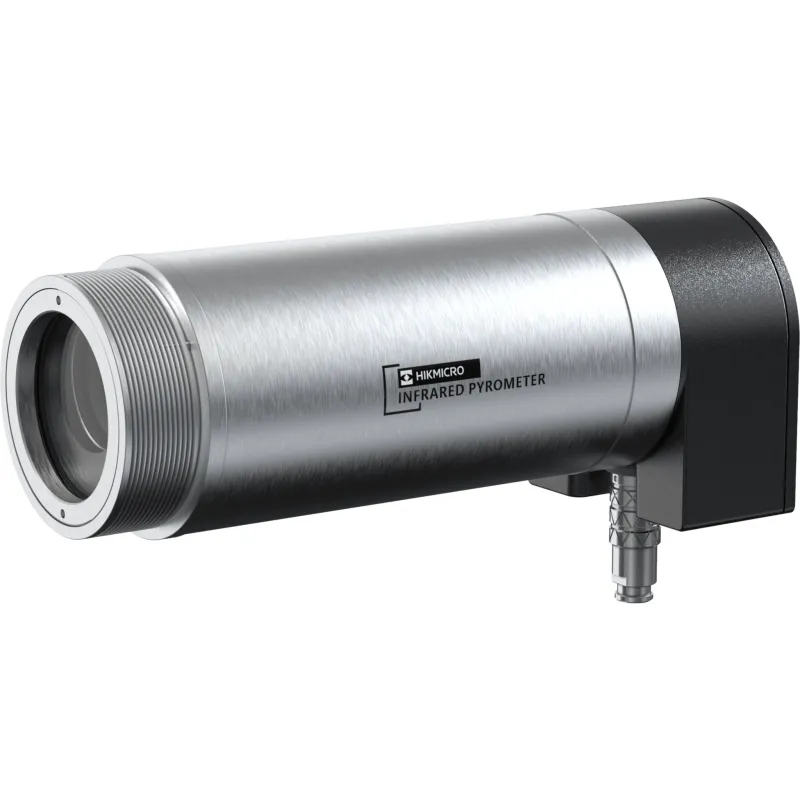 Pirómetro Industrial IP / Alta Temperatura 500 °C a 1800 °C / Precisión ±0.3% / D:S 100:1 / IP65 / Pantalla OLED 2.4" / Salida 4-20 mA y RS485 / Laser, Visor y Ocular