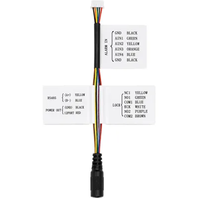 Arnés De Refacción Para Conexión De DSKV6114ME1, Alimentación, Entradas De Alarma, Comunicación Y Control De Cerradura.