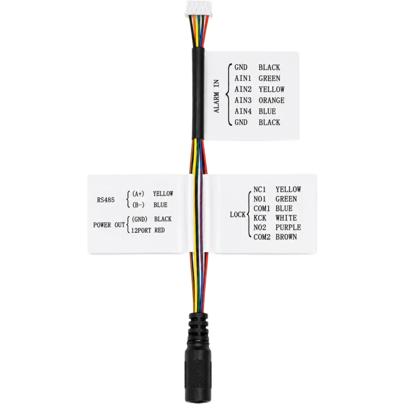 Arnés De Refacción Para Conexión De DSKV6114ME1, Alimentación, Entradas De Alarma, Comunicación Y Control De Cerradura.