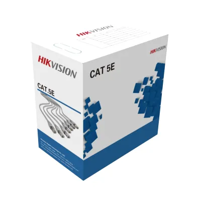 Bobina de Cable UTP 305 Metros (1000 Pies) / Cat5E (25 AWG) / Color Gris / PVC (CMX) / Uso en Interior / 100% Cobre / Aplicaciones de CCTV y Redes de Datos