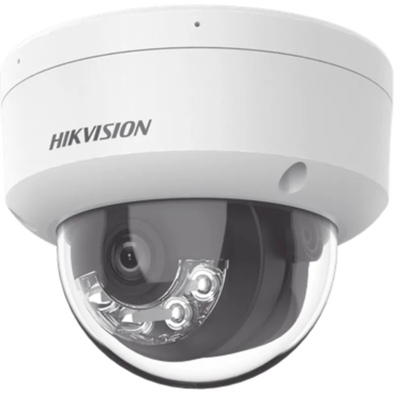 [Dual Light] Domo IP 2 Megapixel / Lente 2.8 mm / 30 mts IR + Luz Blanca / Micrófono Integrado / Antivandálico IK08 / ACUSENSE Lite / Exterior IP67 / H.265+/H.264+ / PoE / ONVIF (Profile S/T)