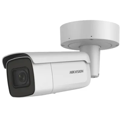 Bala IP 4 Megapixel / 50 mts IR EXIR / Exterior IP67 / IK10 / WDR 120 dB / PoE + / Audio y Alarmas / Lente Mot. 2.8 a 12 mm / Videoanaliticos Integrados