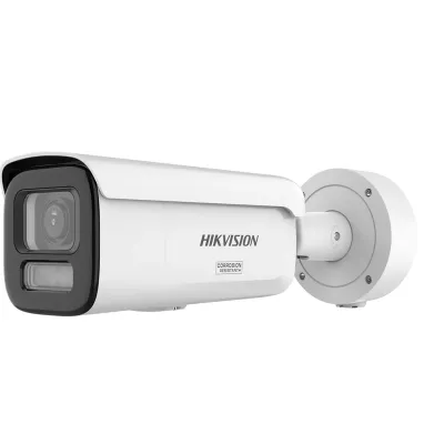 [Dual Light + ColorVu 3.0 + HikAI] Bala IP 4 Megapixel / Lente Mot. 2.8 a 12 mm / 60 mts IR + Luz Blanca / Exterior IP67 / WDR 130 dB / ACUSENSE 3.0 / Metal / NEMA 4X / ACUSEEK