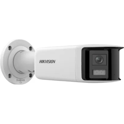 [FlexVu] [PROTECCIÓN ACTIVA] Bala IP Panorámica 4 Megapixel / 2 Lentes 2.8 mm (180°) / Imagen a Color 24/7 (ColorVu 3.0) / PoE / WDR 130 dB / IP67 / ACUSENSE / Luz Estroboscópica y Alarma Audible / 40 mts Luz Blanca / Micro SD