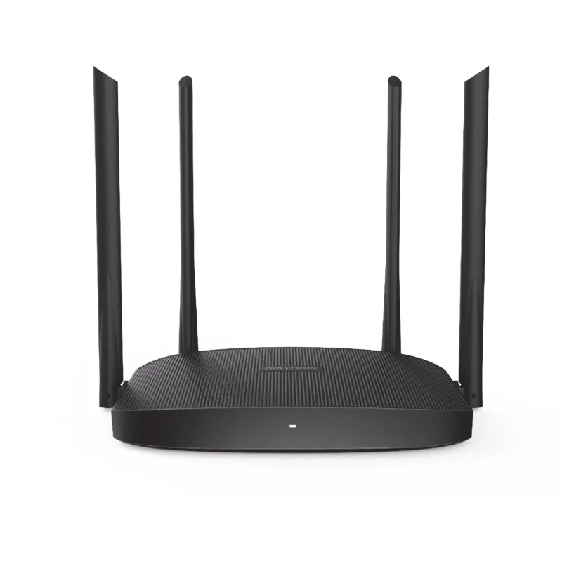 Router Inalámbrico WISP Gigabit / Hasta 1200 Mbps / Doble Banda AC (2.4 GHz y 5 GHz) / 3 Puertos LAN 10/100/1000 Mbps + 1 Puerto WAN 10/100/1000 Mbps / 4 Antenas Externas Omnidireccional de 5 dBi / Interior