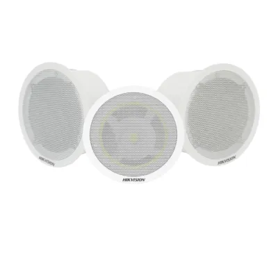 Kit Altavoz principal y 2 bocinas secundarias, solo alimenta la principal / No requiere amplificador | Bluetooth | Hik-Connect | Musical Ambiental | Voceo | Calendarización de audios