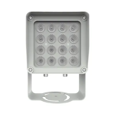 Lampara IR de Luz Continua / 16 Lámparas LED / Distancia Efectiva 16 a 25 metros / Cobertura 40° / Exterior IP66