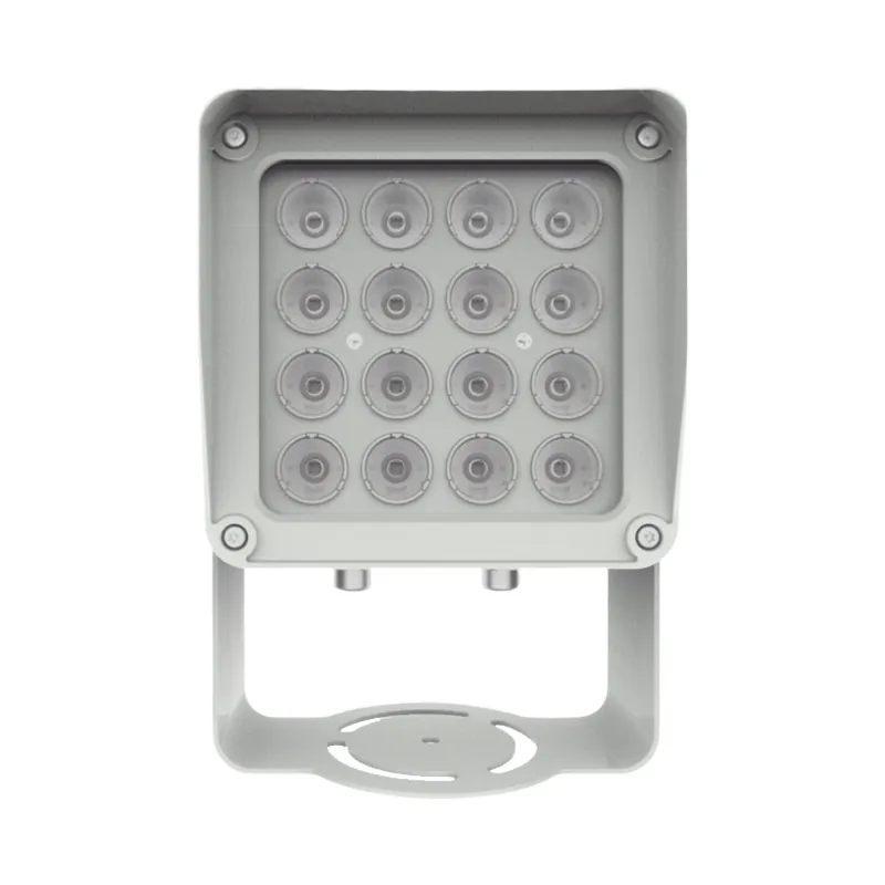 Lampara IR de Luz Continua / 16 Lámparas LED / Distancia Efectiva 16 a 25 metros / Cobertura 40° / Exterior IP66