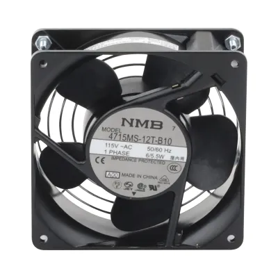 Ventilador Axial Compacto, de 4 Pulgadas, 49 CFM, 115 Vca, De Acero, Color Negro