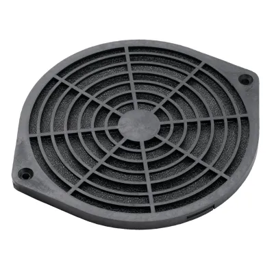 Kit Filtro Protector de dedos para Ventilador 6 Pulgadas con Filtro Extraíble Lavable / Incluye Herrajes / Material Plástico Negro Mate