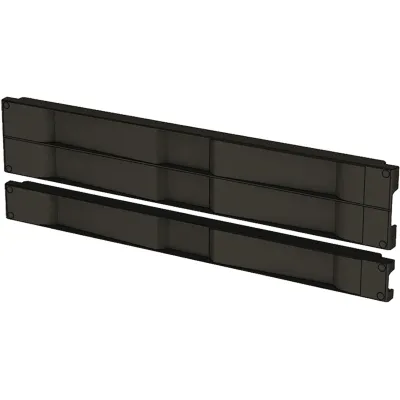 Tapa Ciega de Plástico de Instalación Rápida (Sin Herramientas / A Presión), para Rack de 19" 1 UR Color Negro