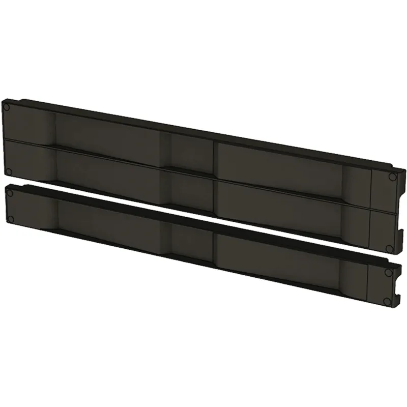 Tapa Ciega de Plástico de Instalación Rápida (Sin Herramientas / A Presión), para Rack de 19" 1 UR Color Negro