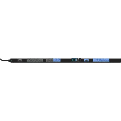 PDU Inteligente Enlogic / 24 Tomas (20) C13 + (4) C19 / 230 Vca Monofásico 32 A / 7.4 kVA / Medición y Switcheo por Toma / 2 Breakers 16 A / 0U Vertical 1.80 m (5.9 ft)