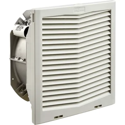 Ventilador Con Filtro de Montaje Lateral HF13, Con Flujo de Aire de 197 CFM, 115 Vca, Color Gris Claro